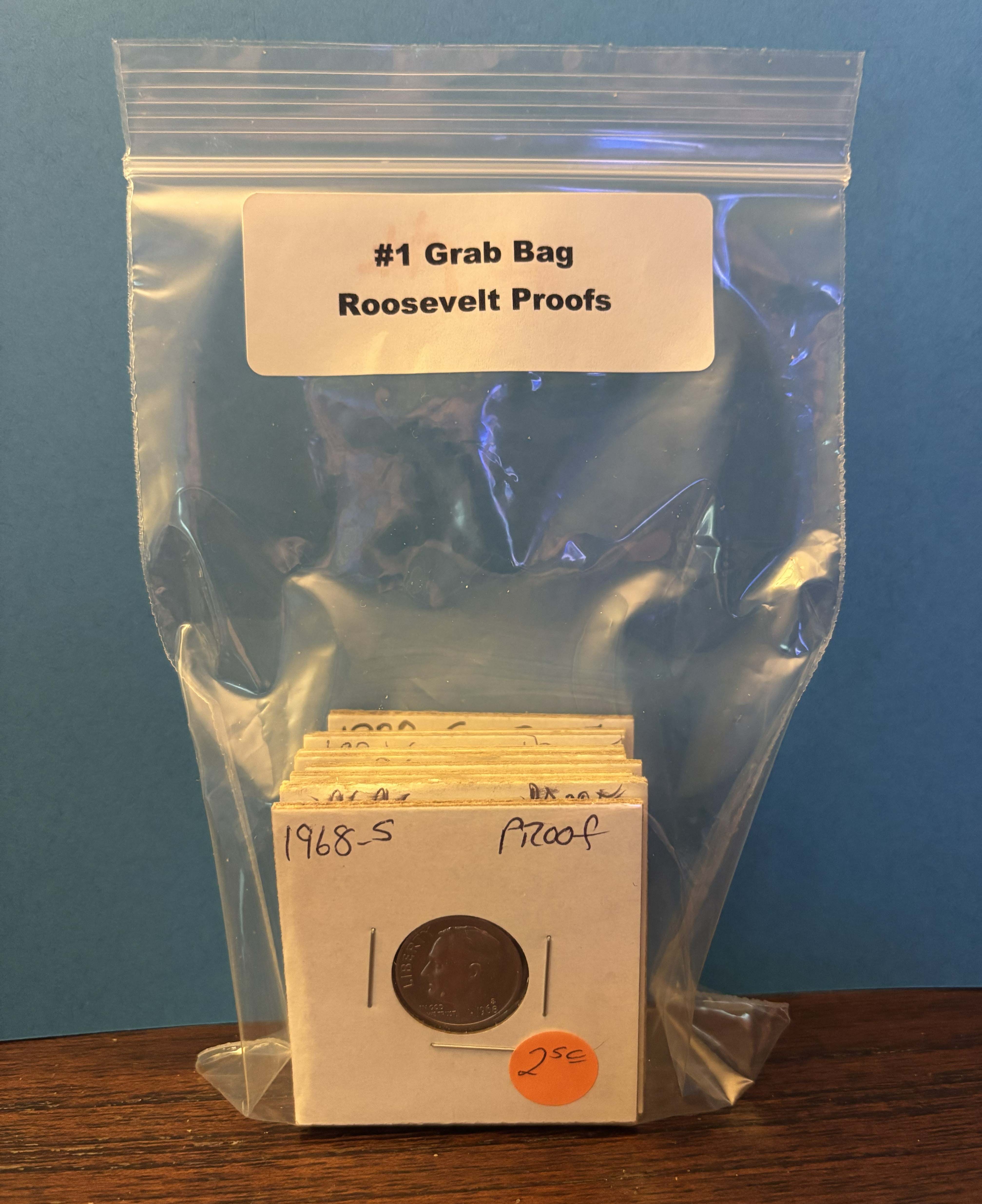Roosevelt Proof Dimes Grab Bag #4